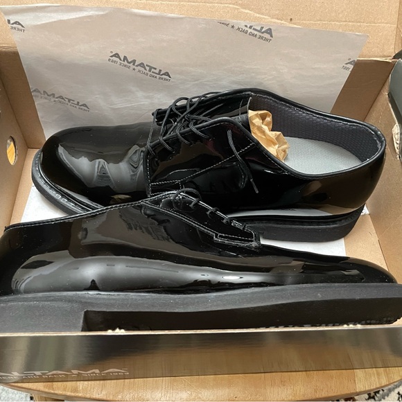 Altama Black Oxford Dress Shoe High Gloss